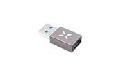 USB kaapelit - FIXED LINK USB-A Uros / USB-C Naaras adapteri Harmaa - FIXA-CU-GR