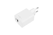 Puhelin - Adapterit & Laturit - FIXED Supernopea Mini Kotilaturi 45W USB-C PD+USB-A Valk - FIXC45M-CU-WH