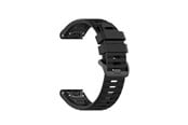 Smartwatch - Lisävarusteet - FIXED Silikoniranneke Garmin QuickFit 26 mm Musta - FIXSST-QF26MM-BK