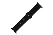 Smartwatch - Lisävarusteet - FIXED Silikoniranneke Apple Watch 42/44/45mm Musta - FIXSST2-434-BK