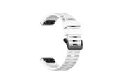 Smartwatch - Lisävarusteet - FIXED Silikoniranneke Garmin QuickFit 22 mm Valkoinen - FIXSST-QF22MM-WH