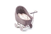 Nuket, pehmolelut ja oheistarvikkeet - Smallstuff Doll Carriage - Powder - 51001-10