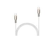 USB kaapelit - FIXED METAL series 100W - USB-C <-> USB-C - 1.2m - Valkoinen - FIXDB-CC12-WH