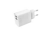 Puhelin - Adapterit & Laturit - FIXED Kotilaturi 2xUSB-A 17W Valkoinen - FIXC17N-2U-WH