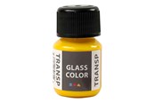 Luovat leikit - Creativ Company Glass Color Transparent Paint - Lemon Yellow 30ml - 31671