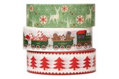 Askartelu- ja taidetarvikkeet - Colorations - Washi Tape Christmas 3 Rolls 5mtr. - 28AT10