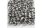 Luovat leikit - Creativ Company Faceted Beads Metallic Gray 100pcs. - 61684