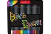 Kirjoitus- ja piirustustarvikkeet - Faber-Castell Colour Pencils Black Edition tin 24x - 116425