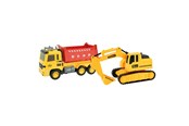 Leluautot - Toi-Toys Cars & Trucks Dump Truck with Excavator - 24069A