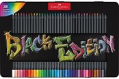 Kirjoitus- ja piirustustarvikkeet - Faber-Castell Colour Pencils Black Edition tin 36x - 116437