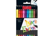 Kirjoitus- ja piirustustarvikkeet - Faber-Castell Brush pen Black Edition set 10x - 116451