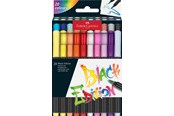 Kirjoitus- ja piirustustarvikkeet - Faber-Castell Brush pen Black Edition set 20x - 116452