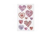 Luovat leikit - Creativ Company Diamond Stickers Hearts 1 Sheet - 284039