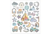 Luovat leikit - Creativ Company Stickers Baby Boy 1 Sheet - 28883