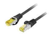 Verkkokaapelit - Lanberg patch cable - 50 cm - black RAL 9004 - Musta - 0.5m - PCF6A-10CU-0050-BK