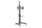 Seinäkiinnitys, AV-kiinnikkeet & AV-kalusteet - Gembird TVS-70T-02 cart - for TV - black - Max 70 kg - recommended for 70" - TVS-70T-02