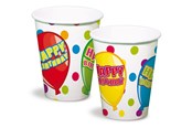 Lelut - Folat BV Cups Happy Birthday 6pcs. - 65491