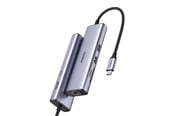 Telakointiasemat - UGREEN 7-in-1 USB-C Hub - HDMI - Gray - 90568