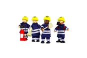 Nuket, pehmolelut ja oheistarvikkeet - Tidlo Wooden Dollhouse Dolls Firefighters 4 pcs. - T0117