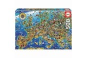 Palapelit - Educa 500 Pieces Crazy European Map Puzzle - 80-17962
