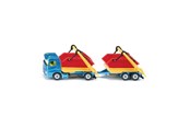 Leluautot - SIKU kuorma-auto lavalla ja perävaunu - 313-1695