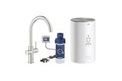 Sekoittajat ja liittimet - Grohe Red Duo Kitchen faucet and kettle in size M Chrome - 30083DC1
