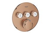Sekoittajat ja liittimet - Grohe Grohtherm SmartControl Thermostat for installation with 3 valves Brushed Warm Sunset - 29121DL0