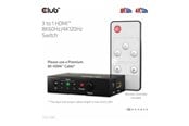 Näyttö- & audiokytkimet - Club 3D CSV-1381 - video/audio switch - 3-to-1 8K 60 Hz/4K 120 Hz - 4 ports - CSV-1381