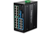 Kytkimet - TRENDnet TI-PG262 26-Port Hardened Industrial Gigabit PoE+ DIN-Rail Switch - TI-PG262