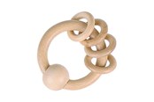 Vauva- ja taaperolelut - Goki Wooden Gripping Ring with 4 Rings - 65322