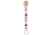 Vauva- ja taaperolelut - Goki Wooden Pacifier Chain Heart Pink - 65240