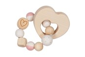 Vauva- ja taaperolelut - Goki Wooden Gripping Ring Heart - 65219