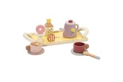 Leikkikeittiöt ja tarvikkeet - Classic World Wooden Tea Set Grace with Tray 14 pcs. - 50577
