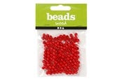 Luovat leikit - Creativ Company Wooden Beads Red 150pcs. - 570394