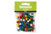 Luovat leikit - Creativ Company Wooden Beads Various Colors 150pcs. - 570599