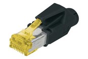 Verkkokaapelit - DIGITUS ASSMANN network connector - Musta - A-MO6A 8/8 HRS