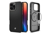 Puhelin - Kannet ja kotelot - Spigen Enzo Aramid - Black - iPhone 16 Pro - ACS08508
