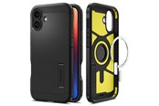 Puhelin - Kannet ja kotelot - Spigen Tough Armor MagSafe - black - iPhone 16 Plus - ACS08085