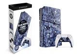 Pelit - lisävarusteet - MAXX TECH Slim Faceplates + Controller Faceplates - Blue Wave Camo - Miscellaneous Kansi - Sony PlayStation 5 - MXT-SLFPBC-PS5