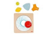 Luovat leikit - Goki Wooden Spirograph Drawing Set 6 pcs. - 58440