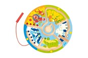 Vauva- ja taaperolelut - Goki Wooden Magnet Maze Learning to Count in the Zoo - 58716