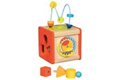 Vauva- ja taaperolelut - Goki Wooden Activity Cube Beatbox and Motor Skills Spiral - 59966