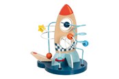 Vauva- ja taaperolelut - Goki Wooden Locomotion Spiral Rocket with Catapult - 59973