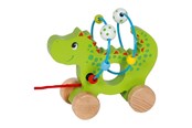 Vauva- ja taaperolelut - Goki Wooden Pull Animal Dragon with Locomotor Spiral - 59975