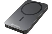 Powerbank - Sandberg Mag Wireless Powerbank 5000 ALU Powerbank - Harmaa - 5000 mAh - 420-96