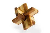Puulelut - Eureka 3D Bamboo Brain Puzzle Doublecross - 52473125