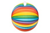 Lelut - Globos Paper Lantern Round Rainbow 25cm - 6285
