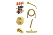 Suihku- ja asennustarvikkeet - Damixa Silhouet HS1 complete installation for shower brushed brass - 571877900