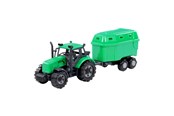 Leluautot - Cavallino Toys Cavallino Tractor with Horse Trailer Green Scale 1:32 - 1272FM04