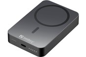 Powerbank - Sandberg Mag Wireless Powerbank 10000 mAh Powerbank - Harmaa - 10000 mAh - 420-97